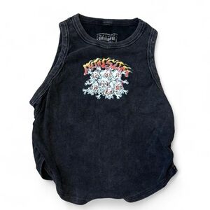 Ransom Black Tank Top Skull Graphic Design